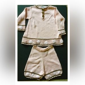 VTG. ZACKALI-4-KIDS ADORABLE LITTLE GIRLS PINK LIGHT  OUTFIT EXCELLENT COND, SZ2